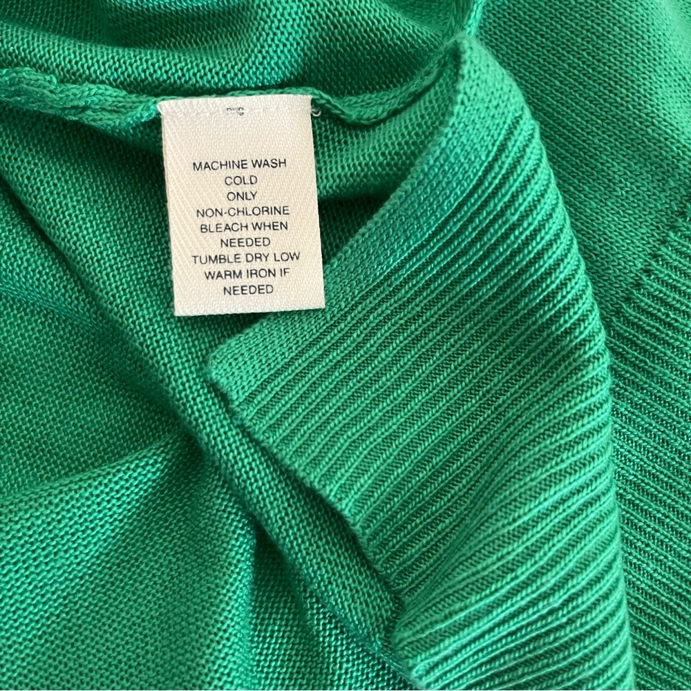 Westbound Kelly Green Sweater With Tie Knot Size XL - Picture 6 of 6